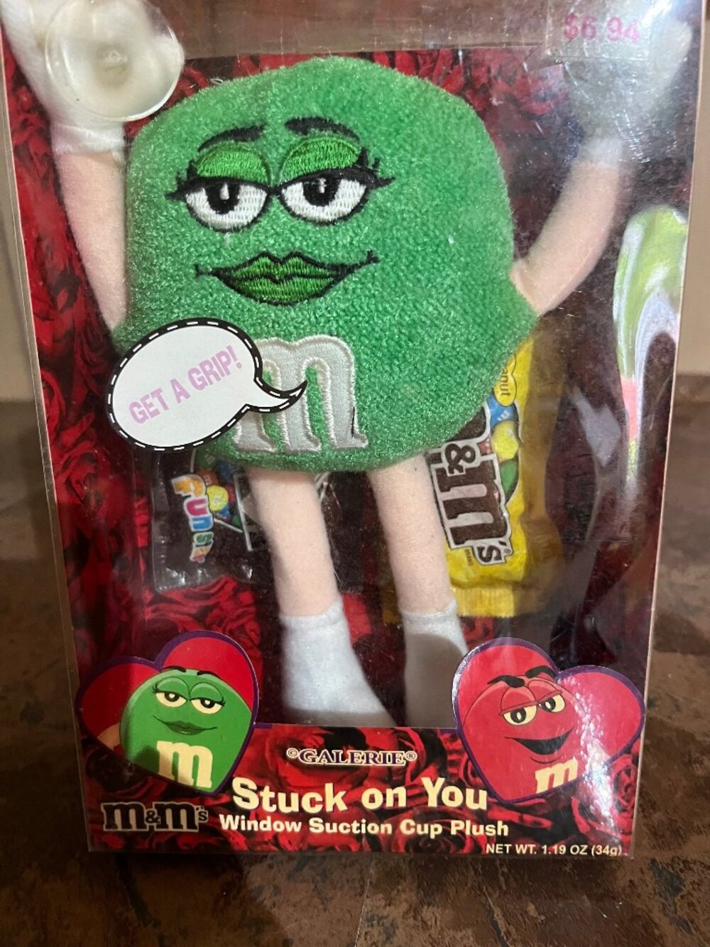 Galerie Stuck on You Window Suction Cup Plush Green M&M